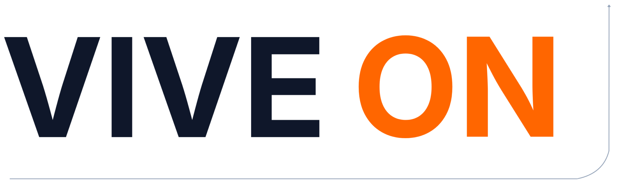 Logotipo de VIVE ON, plataforma para promover el envejecimiento activo, la autonomía y el bienestar de las personas mayores.